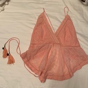 Free People Tie Top